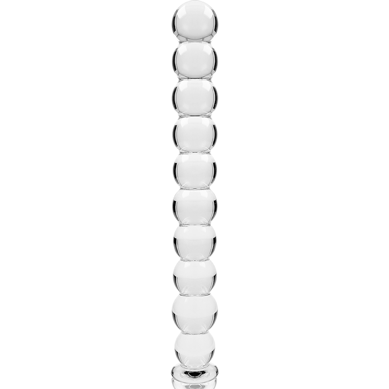 NEBULA SERIES BY IBIZA - MODEL 22 DILDO BOROSILICATE GLASS CLEAR 21.5 CM -O- 2.5 CM - NOCTURNA DESIRES