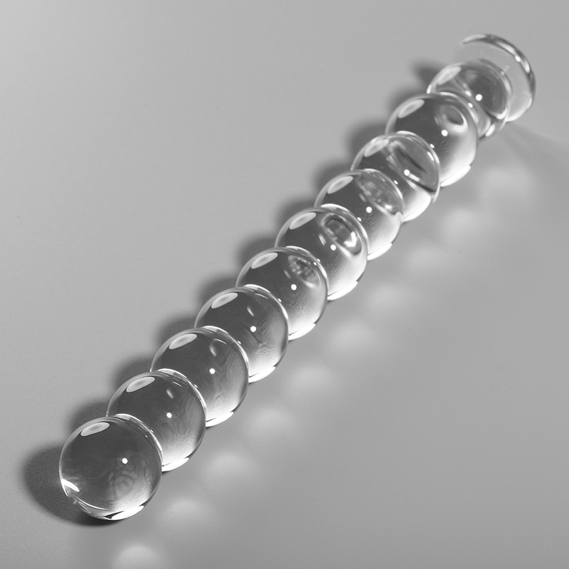 NEBULA SERIES BY IBIZA - MODEL 22 DILDO BOROSILICATE GLASS CLEAR 21.5 CM -O- 2.5 CM - NOCTURNA DESIRES