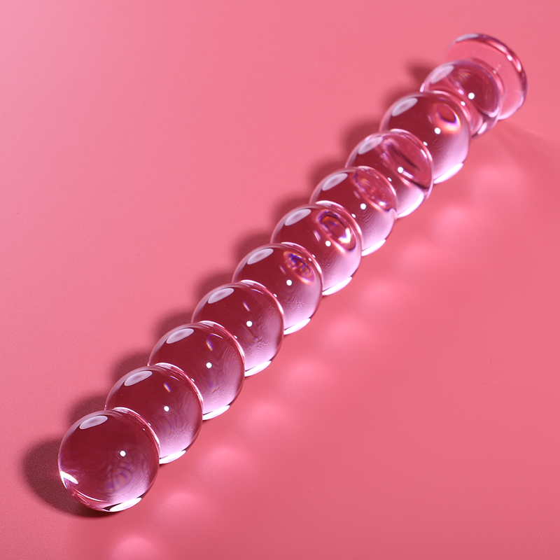 NEBULA SERIES BY IBIZA - MODEL 22 DILDO BOROSILICATE GLASS PINK 21.5 CM -O- 2.5 CM - NOCTURNA DESIRES