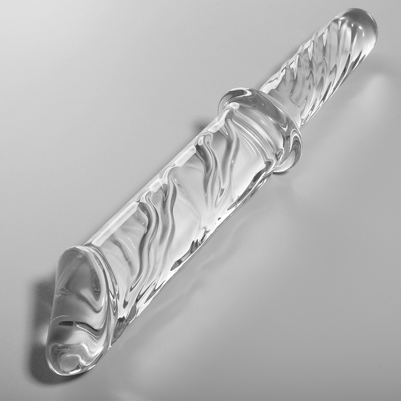 NEBULA SERIES BY IBIZA - MODEL 24 DILDO BOROSILICATE GLASS CLEAR 28.5 CM -O- 5 CM - NOCTURNA DESIRES