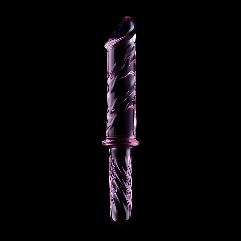 NEBULA SERIES BY IBIZA - MODEL 24 DILDO BOROSILICATE GLASS PINK 28.5 CM -O- 5 CM - NOCTURNA DESIRES