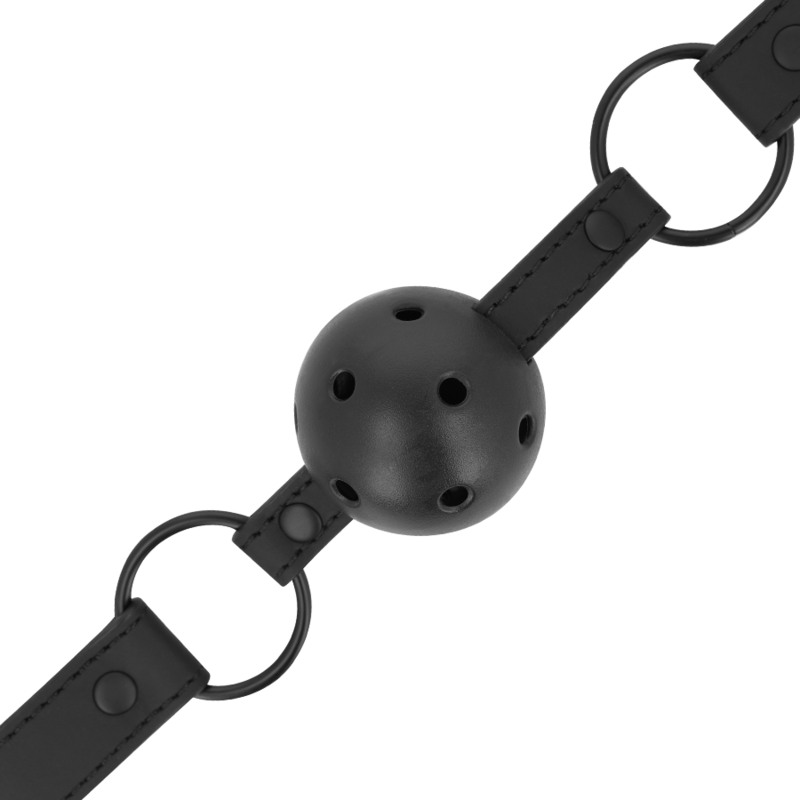 INTENSE - FETISH VEGAN LEATHER BALL GAG - NOCTURNA DESIRES