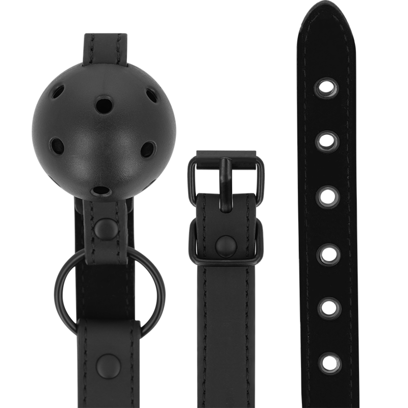 INTENSE - FETISH VEGAN LEATHER BALL GAG - NOCTURNA DESIRES