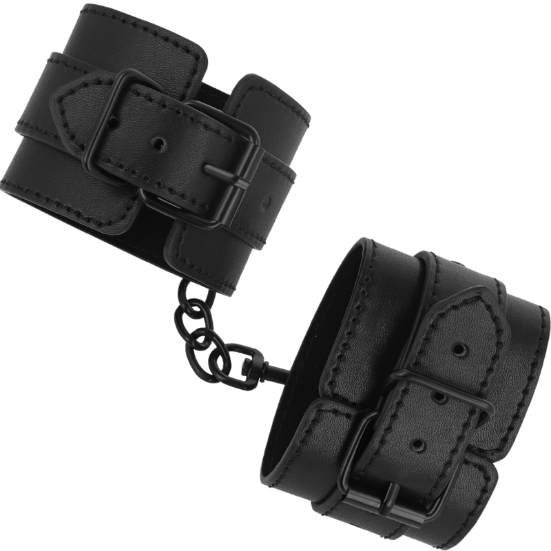 INTENSE - FETISH VEGAN LEATHER HANDCUFFS - NOCTURNA DESIRES