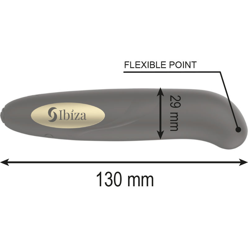 IBIZA - CLIT STIMULATOR USB CHARGER 10 VIBRATION MODES GOLDEN 13 X 2,9 - NOCTURNA DESIRES