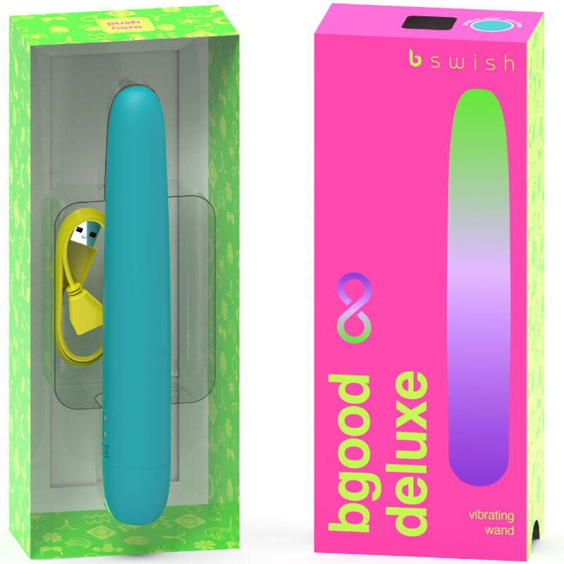 B SWISH - BGOOD INFINITE DELUXE RECHARGEABLE VIBRATOR BLUE SILICONE - NOCTURNA DESIRES