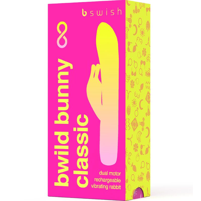 B SWISH - BWILD BUNNY INFINITE CLASSIC RECHARGEABLE VIBRATOR PINK SILICONE - NOCTURNA DESIRES