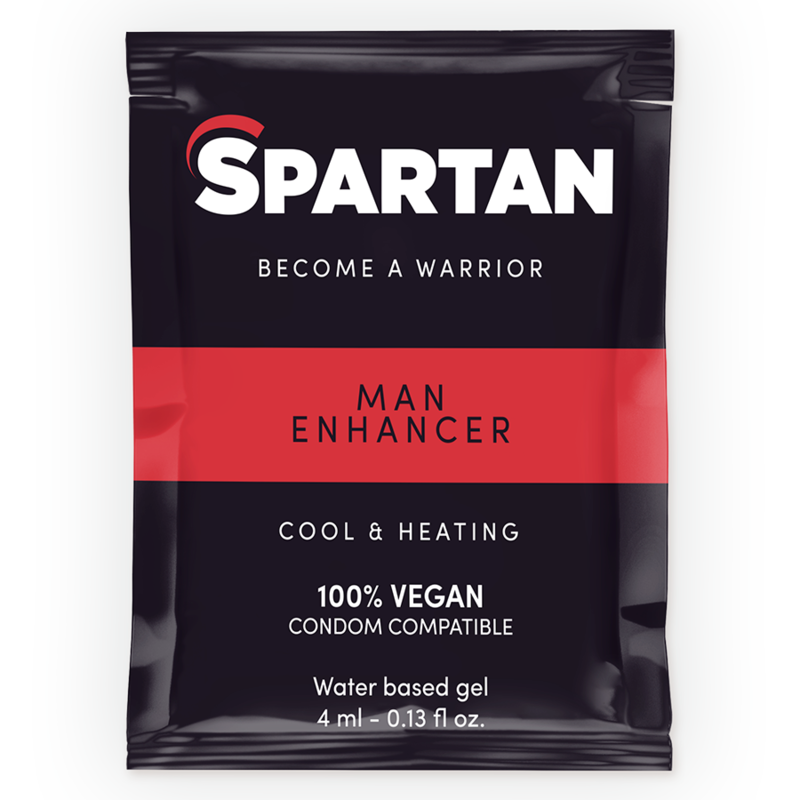 SPARTAN - MALE ENHANCER GEL HOT-COLD EFFECT 100% VEGAN 4ML - NOCTURNA DESIRES