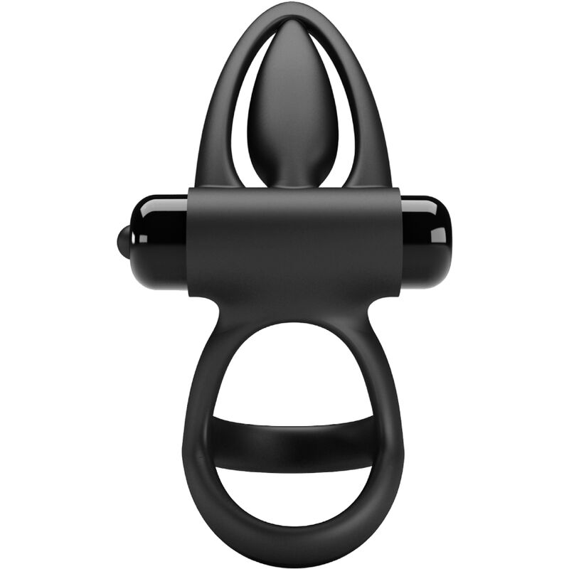 PRETTY LOVE - VIBRATING RING 10 VIBRATIONS BLACK SILICONE - NOCTURNA DESIRES