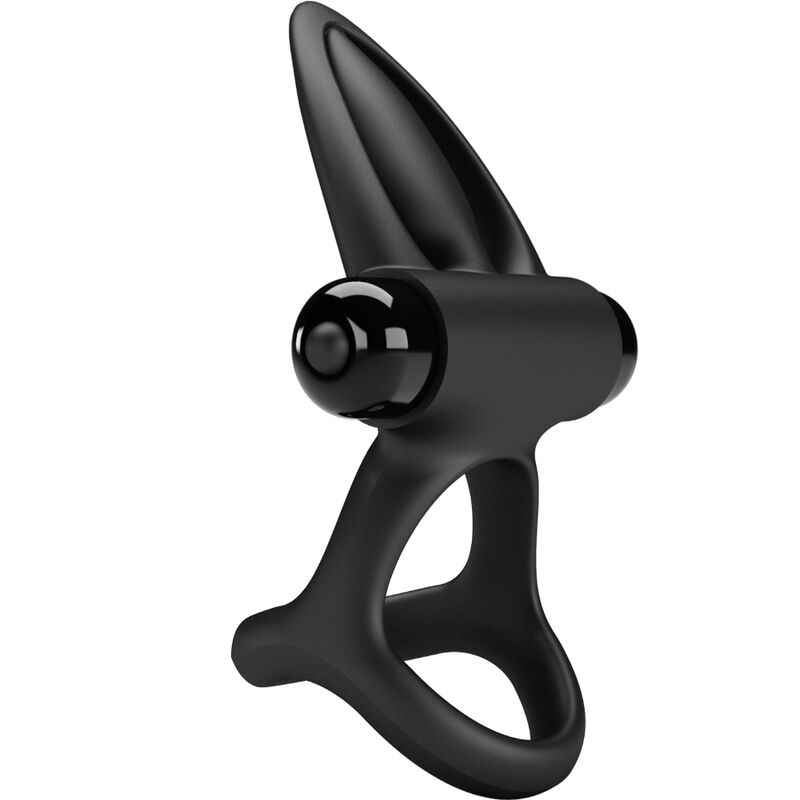 PRETTY LOVE - VIBRATING RING 10 VIBRATIONS BLACK SILICONE - NOCTURNA DESIRES