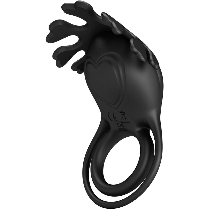 PRETTY LOVE - RUBEN VIBRATOR RING 7 VIBRATIONS BLACK SILICONE - NOCTURNA DESIRES