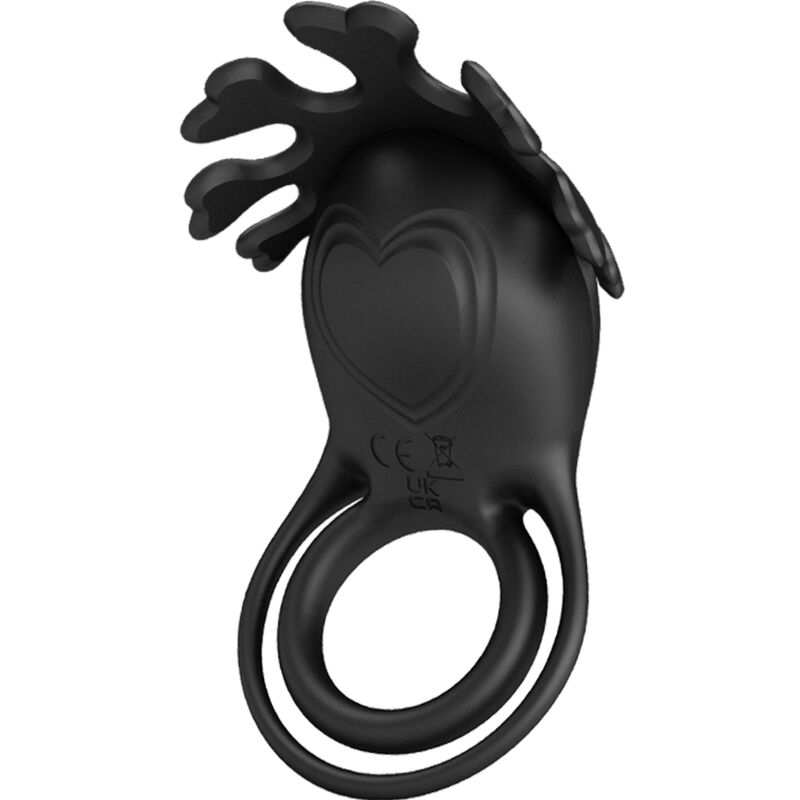 PRETTY LOVE - RUBEN VIBRATOR RING 7 VIBRATIONS BLACK SILICONE - NOCTURNA DESIRES