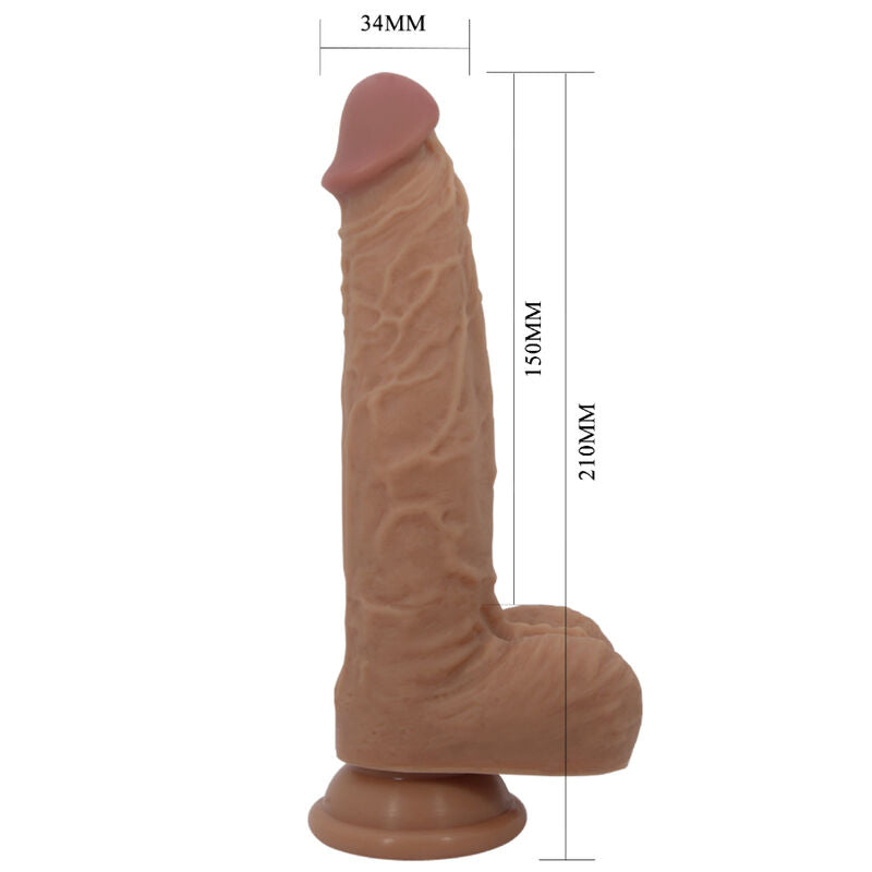 PRETTY LOVE - JONATHAN SILICONE DILDO 3 VIBRATIONS + 3 INSERTION MEASUREMENTS REMOTE CONTROL 21 CM - NOCTURNA DESIRES