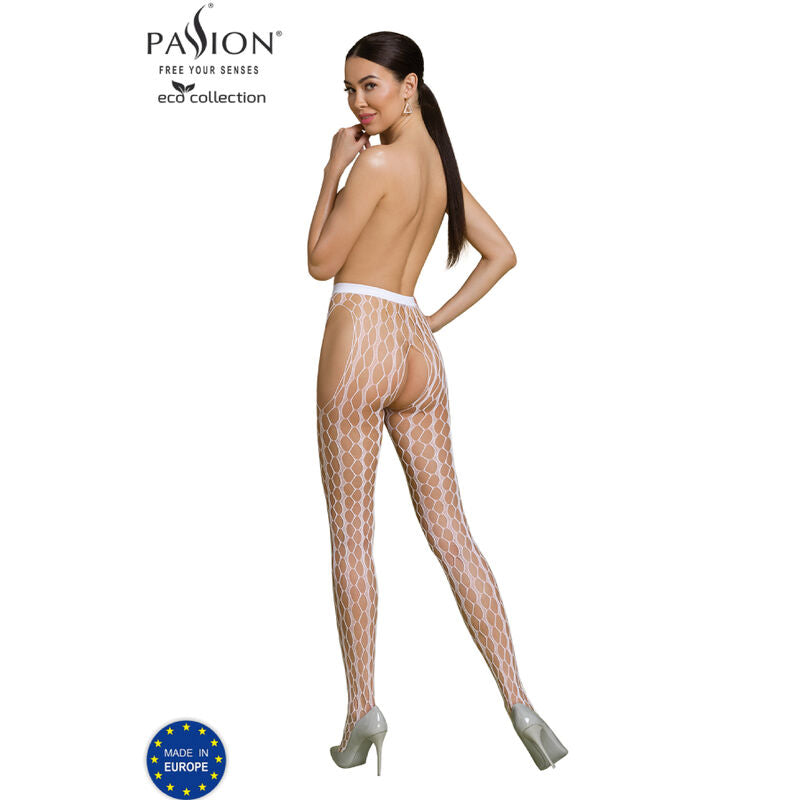 PASSION - ECO COLLECTION BODYSTOCKING ECO S007 WHITE - NOCTURNA DESIRES
