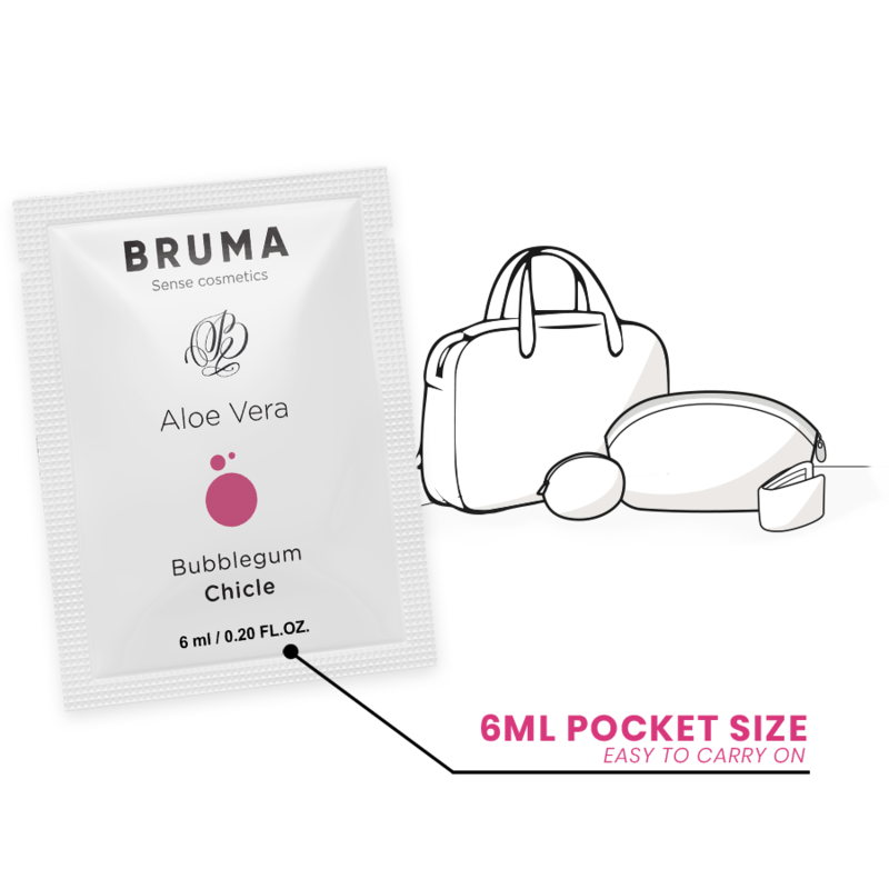 BRUMA - ALOE VERA SLIDING GEL BUBBLEGUM FLAVOR 6 ML - NOCTURNA DESIRES