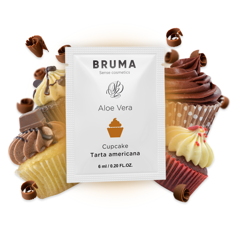 BRUMA - ALOE VERA SLIDING GEL CUPCAKE FLAVOR 6 ML - NOCTURNA DESIRES