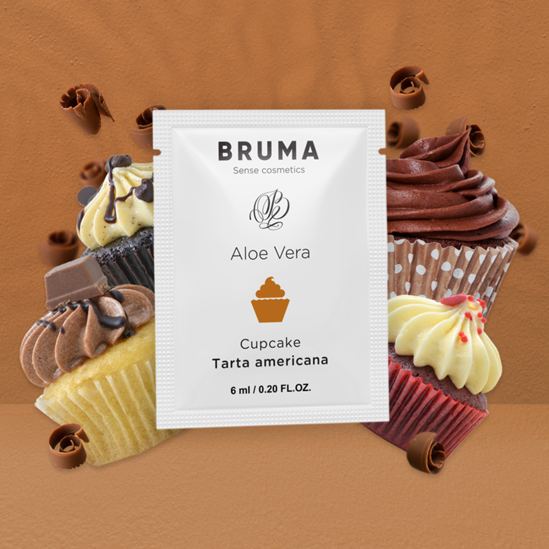BRUMA - ALOE VERA SLIDING GEL CUPCAKE FLAVOR 6 ML - NOCTURNA DESIRES