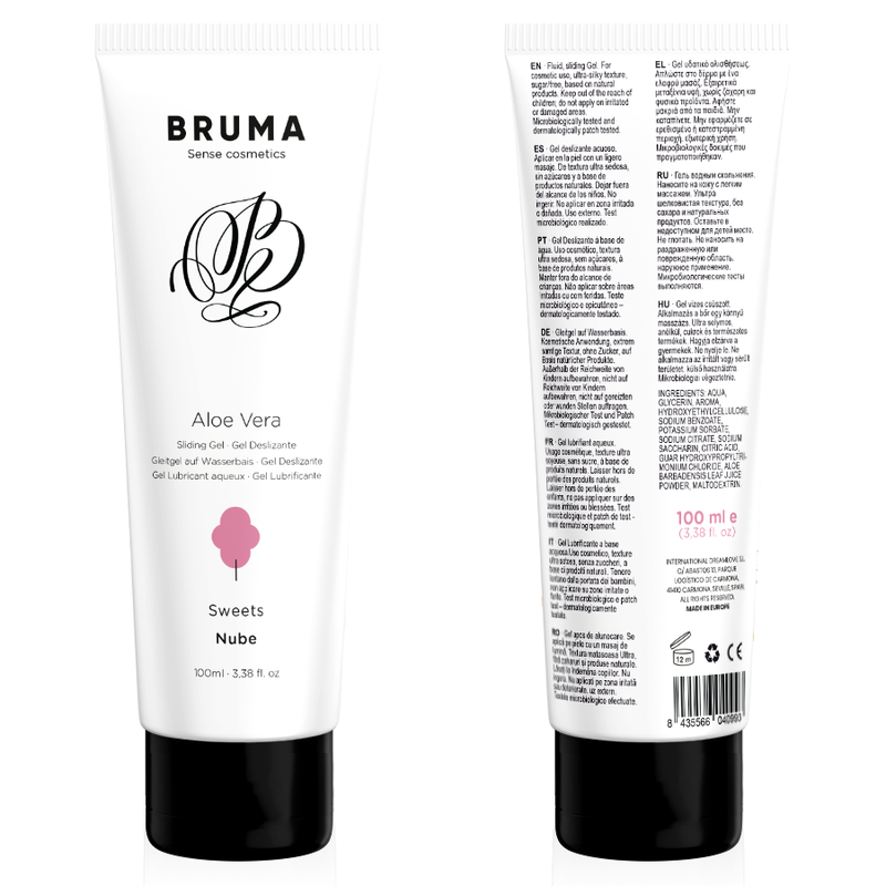 BRUMA - ALOE VERA SLIDING GEL SWEETS FLAVOR 100 ML - NOCTURNA DESIRES