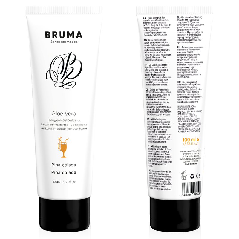 BRUMA - ALOE VERA SLIDING GEL PINA COLADA FLAVOR 100 ML - NOCTURNA DESIRES