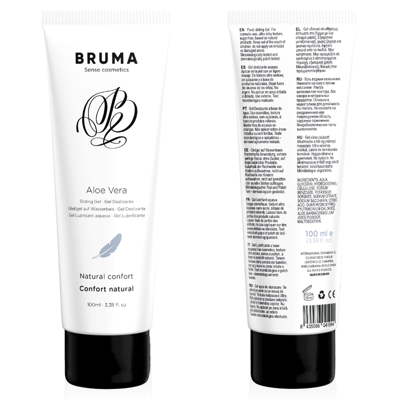 BRUMA - ALOE VERA SLIDING GEL NATURAL CONFORT 100 ML - NOCTURNA DESIRES