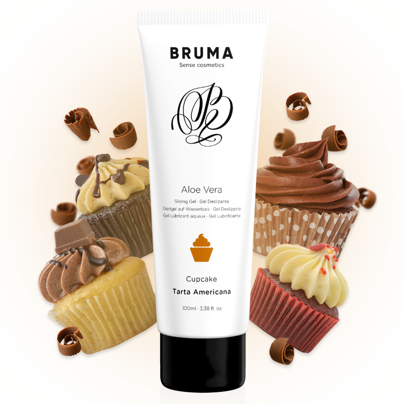 BRUMA - ALOE VERA SLIDING GEL CUPCAKE FLAVOR 100 ML - NOCTURNA DESIRES