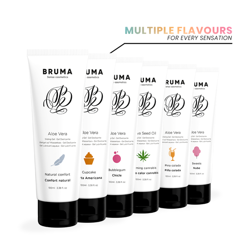 BRUMA - ALOE VERA SLIDING GEL CUPCAKE FLAVOR 100 ML - NOCTURNA DESIRES