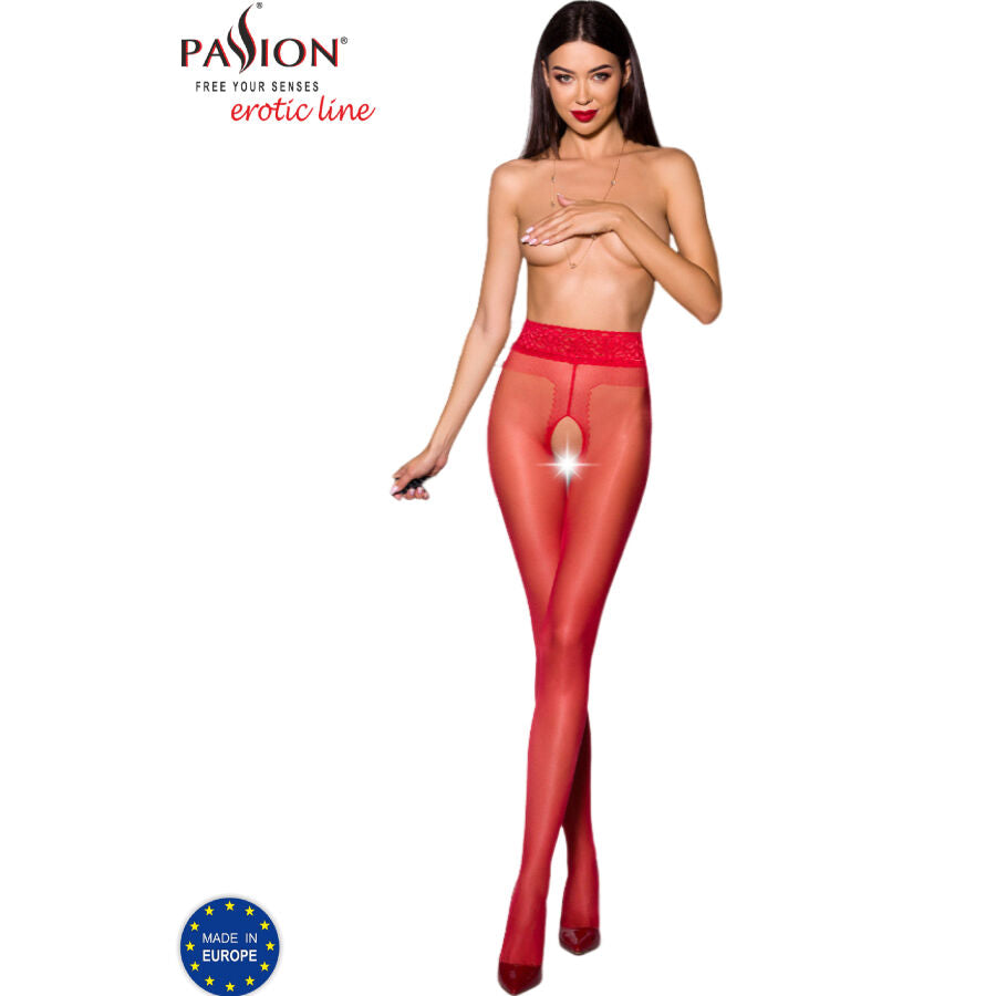 PASSION - TIOPEN 001 RED TIGHTS 1/2 20 DEN - NOCTURNA DESIRES