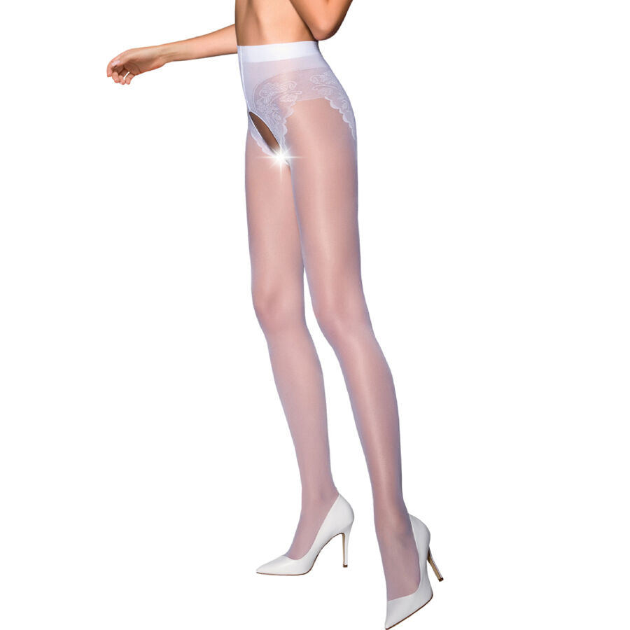 PASSION - TIOPEN 006 WHITE TIGHTS 3/4 30 DEN - NOCTURNA DESIRES