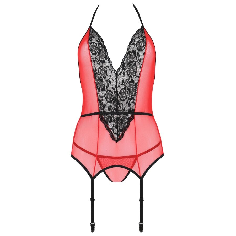 PASSION - PEONIA CORSET EROTIC LINE RED S/M - NOCTURNA DESIRES
