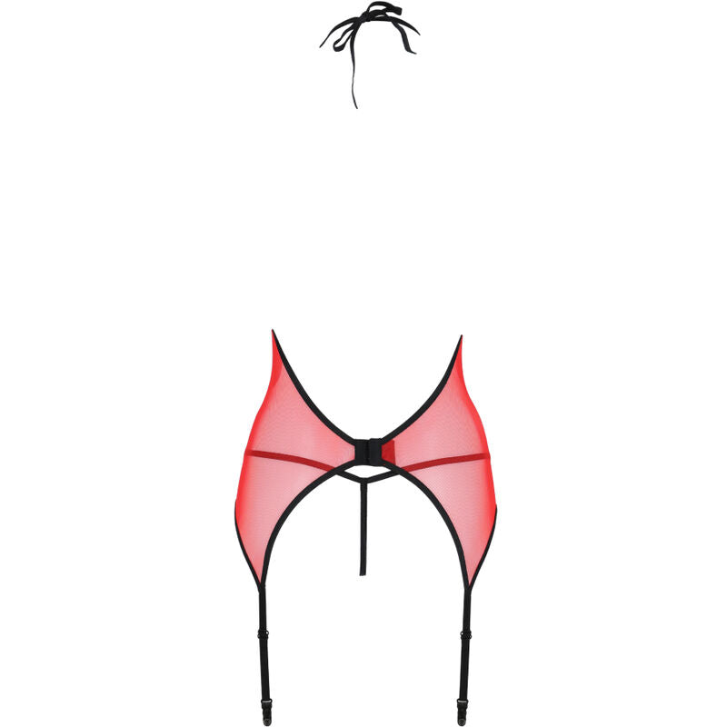 PASSION - PEONIA CORSET EROTIC LINE RED L/XL - NOCTURNA DESIRES
