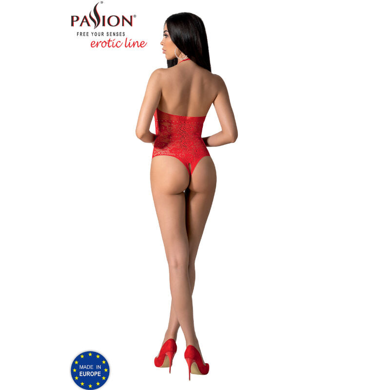 PASSION - BS094 RED BODYSTOCKING ONE SIZE - NOCTURNA DESIRES