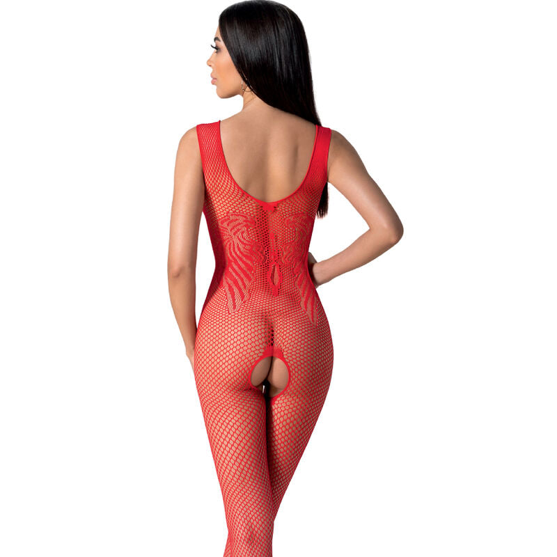 PASSION - BS098 RED BODYSTOCKING ONE SIZE - NOCTURNA DESIRES