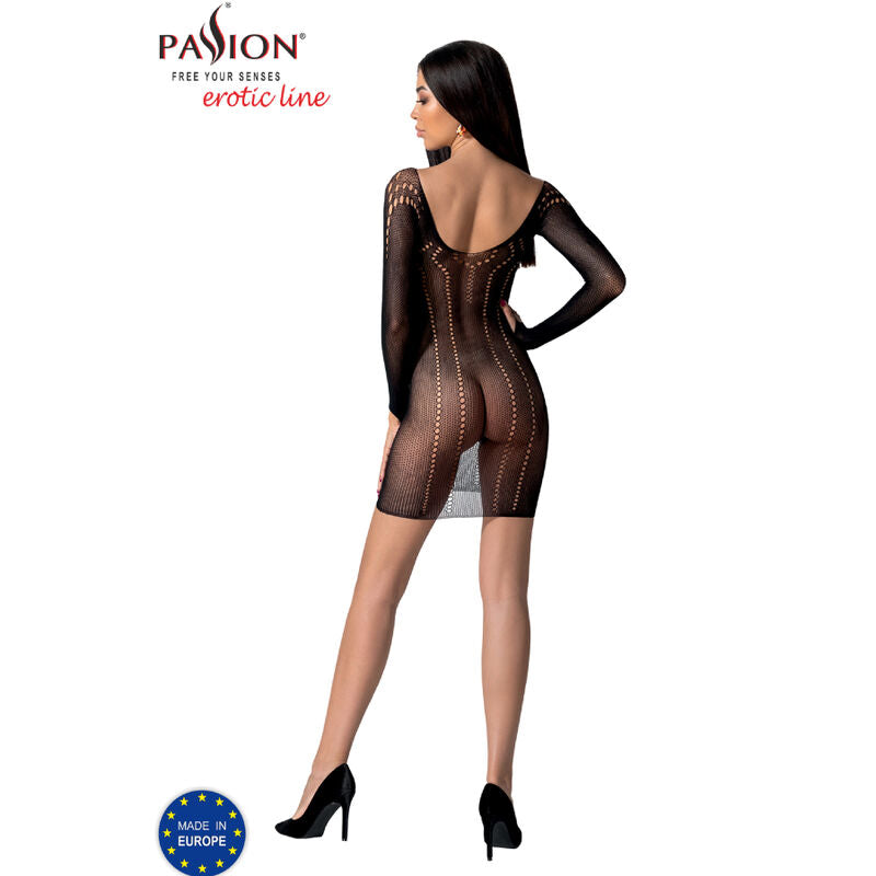 PASSION - BS101 BODYSTOCKING BLACK ONE SIZE - NOCTURNA DESIRES