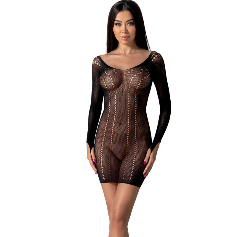 PASSION - BS101 BODYSTOCKING BLACK ONE SIZE - NOCTURNA DESIRES