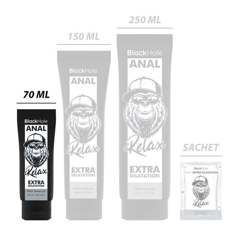 BLACK HOLE - WATER-BASED ANAL DILATION GEL 70 ML - NOCTURNA DESIRES