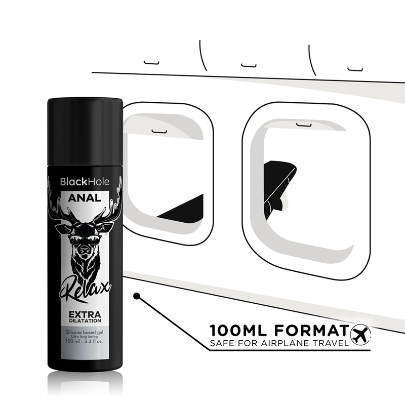 BLACK HOLE - GEL SILICONE BASE ANAL DILATION 100 ML - NOCTURNA DESIRES