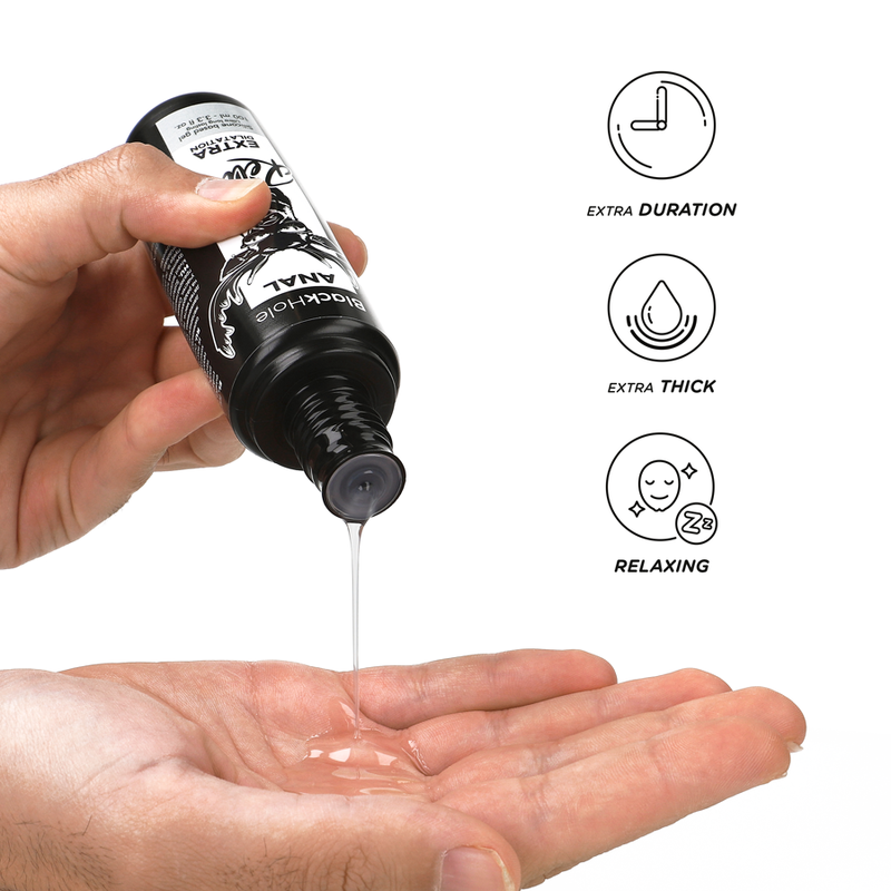 BLACK HOLE - GEL SILICONE BASE ANAL DILATION 100 ML - NOCTURNA DESIRES