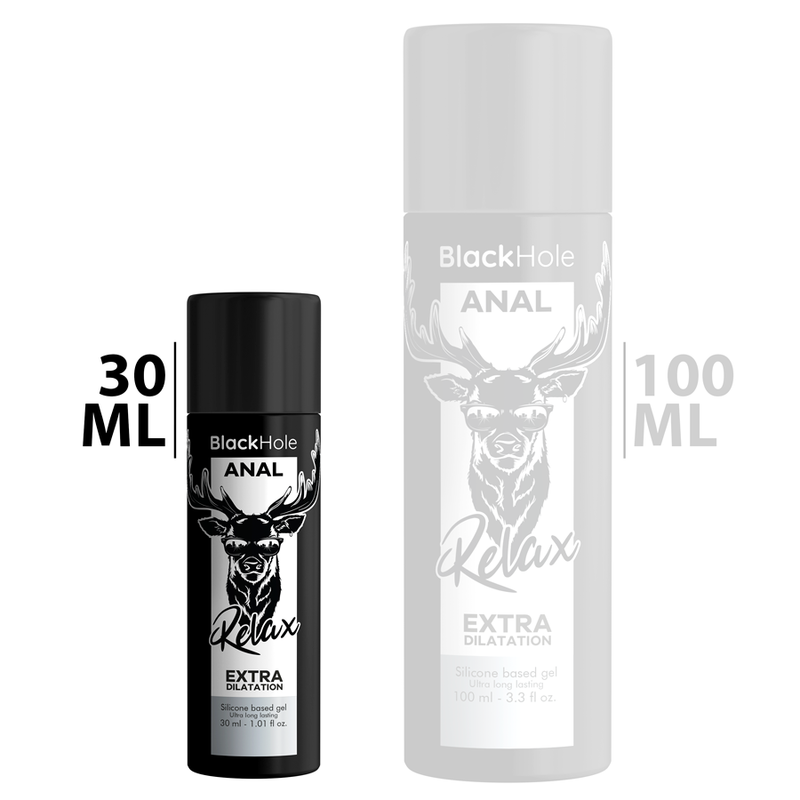 BLACK HOLE - GEL SILICONE BASE ANAL DILATION 30 ML - NOCTURNA DESIRES