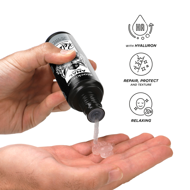 BLACK HOLE - ANAL REPAIR WATER BASED RELAX WITH HYALURON 100 ML - NOCTURNA DESIRES