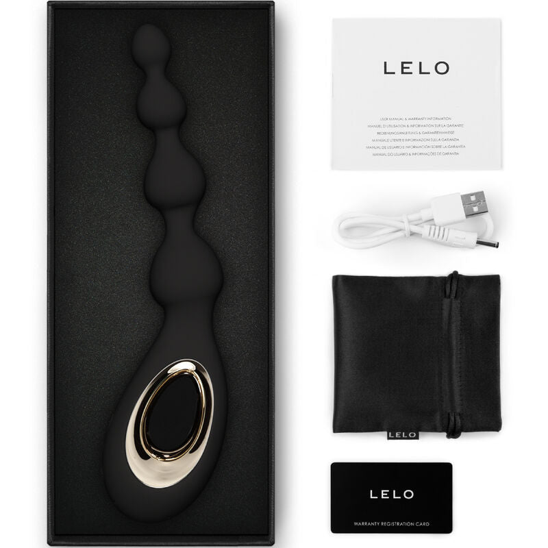 LELO - SORAYA BEADS BLACK ANAL MASSAGER - NOCTURNA DESIRES