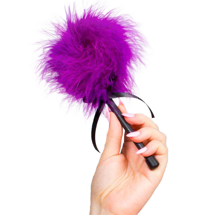 SECRETPLAY - PINK PURPLE MARABOU DUSTER SECRETPLAY 100% FETISH  NOCTURNA DESIRES