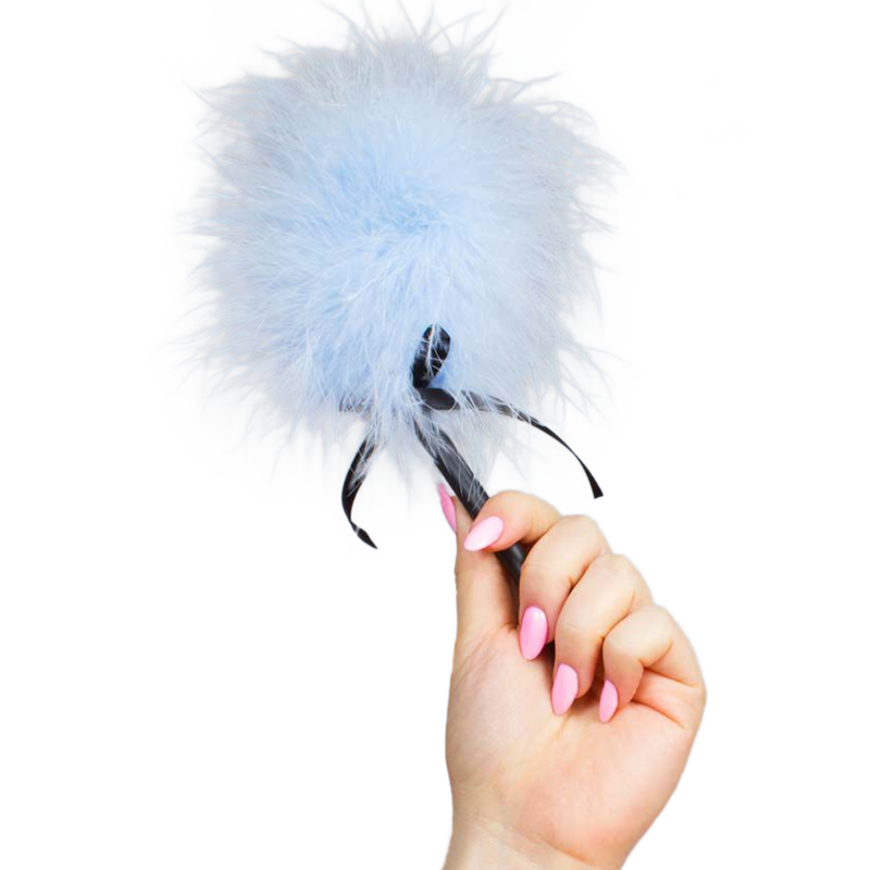 SECRETPLAY - LIGHT BLUE MARABOU DUSTER SECRETPLAY 100% FETISH  NOCTURNA DESIRES