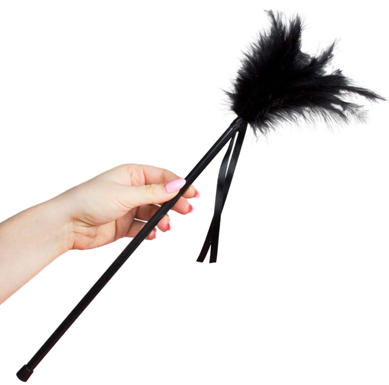 SECRETPLAY - BLACK FEATHERS 40 CM SECRETPLAY 100% FETISH  NOCTURNA DESIRES