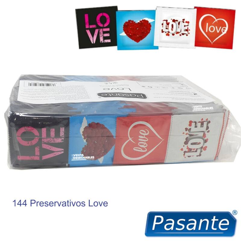 PASANTE - CONDOMS LOVE BAG 144 UNITS - NOCTURNA DESIRES