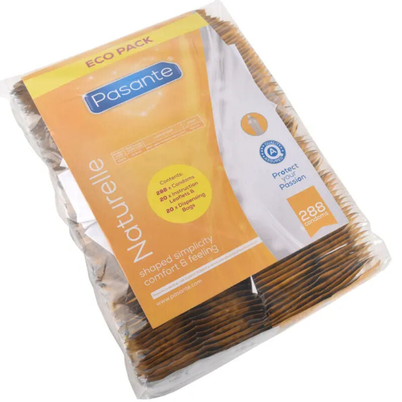 PASANTE - CONDOMS ECO PACK NATURELLE BAG 288 UNITS - NOCTURNA DESIRES