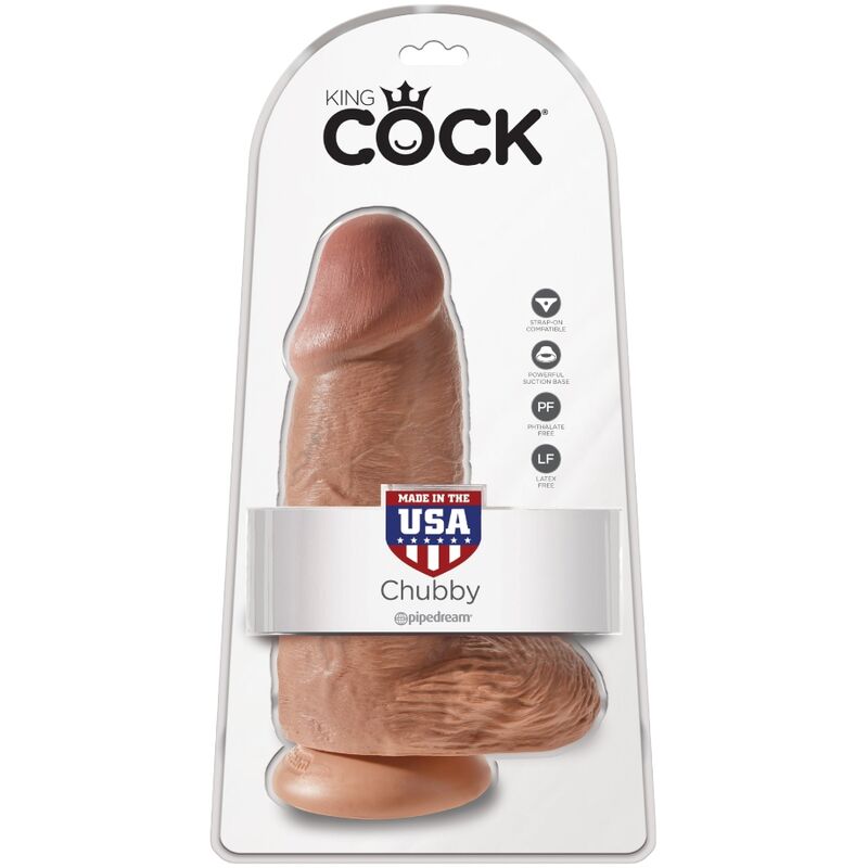 KING COCK - CHUBBY REALISTIC PENIS 23 CM CARAMEL - NOCTURNA DESIRES