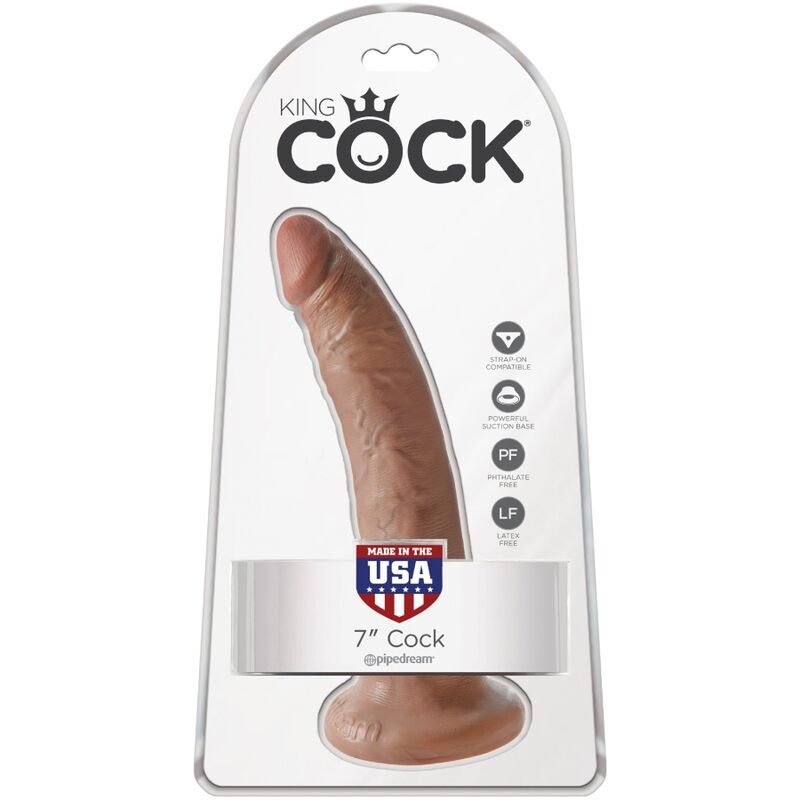 KING COCK - REALISTIC PENIS 17.5 CM CARAMEL - NOCTURNA DESIRES