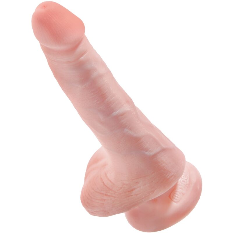 KING COCK - REALISTIC PENIS WITH BALLS 13.5 CM LIGHT - NOCTURNA DESIRES