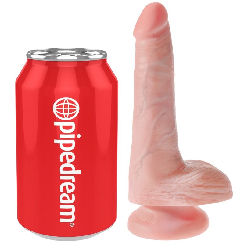 KING COCK - REALISTIC PENIS WITH BALLS 13.5 CM LIGHT - NOCTURNA DESIRES