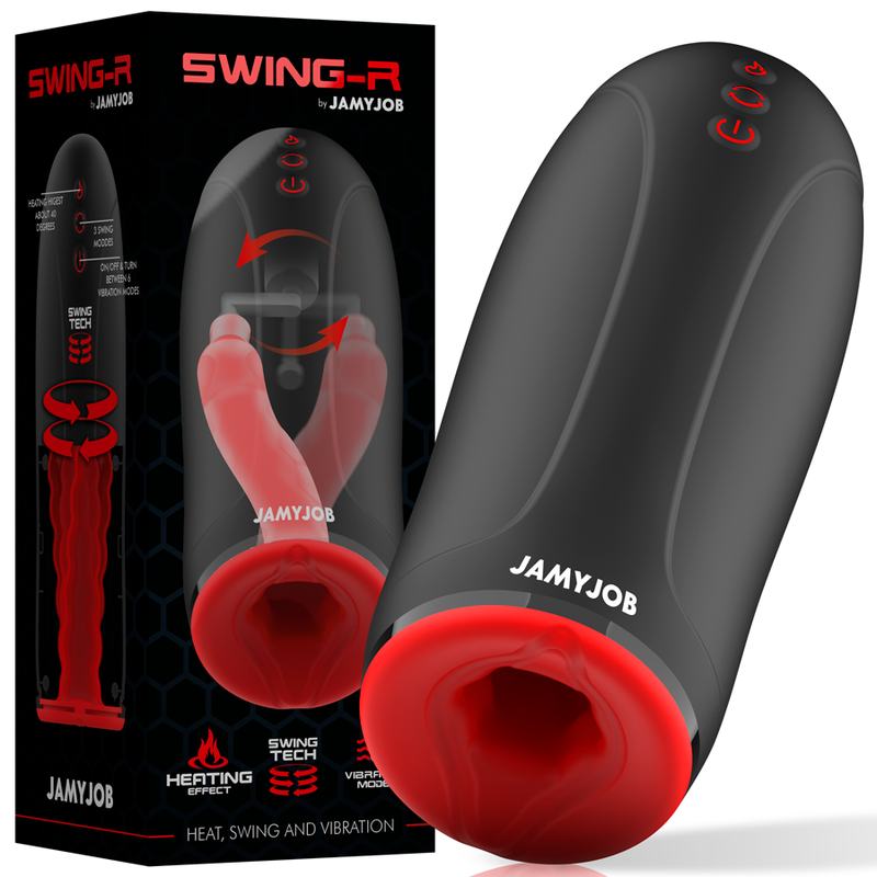JAMYJOB - SWING-R HEATING EFFECT, SWING TECH AND VIBRATION MASTURBATOR - NOCTURNA DESIRES